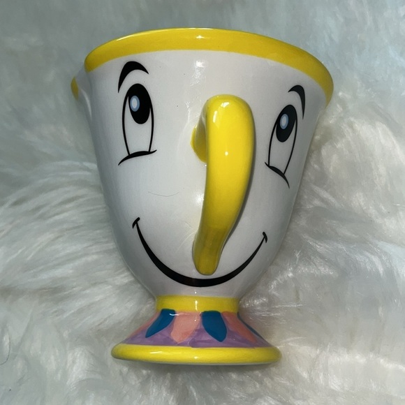 🆕 Disney’s Beauty and the Beast Ceramic Chip Mug - Picture 1 of 10